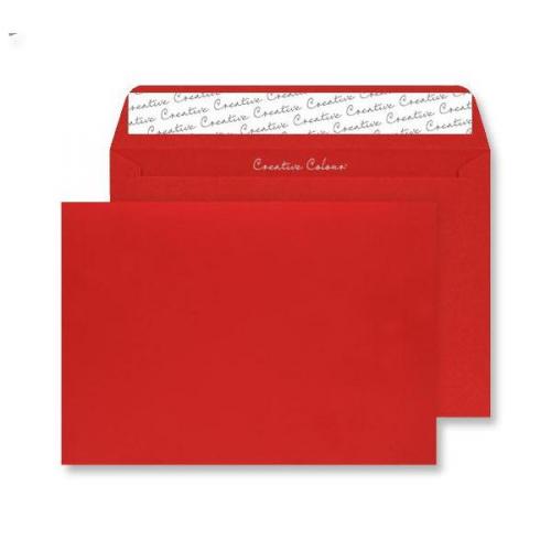 Cheap Stationery Supply of Blake Creative Colour C5 120g/m2 Peel and Seal Wallet Envelope Pillar Box Red Pack of 100 306/100 Office Statationery