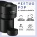 Nespresso Vertuo Pop Coffee Machine Bundle Pack Black ENV90.B + Caps BLU03524