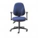 5 Star Teso High Back Task Chair with Folding Arms Blue SF9086329 BNR9086329