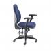 5 Star Teso High Back Task Chair with Folding Arms Blue SF9086329 BNR9086329