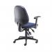 5 Star Teso High Back Task Chair with Folding Arms Blue SF9086329 BNR9086329
