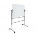 Bi-Office Glass Mobile Board Double-Sided Magnetic 1200x900mm GQR0350GR BQ00105