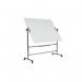 Bi-Office Glass Mobile Board Double-Sided Magnetic 1200x900mm GQR0350GR BQ00105