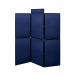 Bi-Office Showboard 6 Panel+Header Boards Blue Nylon 180x90cm DSP33266 BQ00155