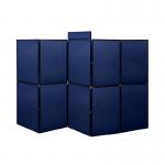 Bi-Office Showboard 10 Panel+Header Boards Blue 3000x1800mm DSP332610 BQ00157
