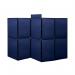 Bi-Office Showboard 10 Panel+Header Boards Blue 3000x1800mm DSP332610 BQ00157