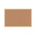 Bi-Office Pastel Cork Noticeboard Yellow Frame 600x400mm MC030011961 BQ01969