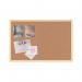 Bi-Office Pastel Cork Noticeboard Yellow Frame 600x400mm MC030011961 BQ01969