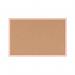 Bi-Office Pastel Cork Noticeboard Salmon Frame 60x40cm MC030011991 BQ01970