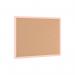 Bi-Office Pastel Cork Noticeboard Salmon Frame 60x40cm MC030011991 BQ01970