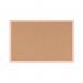 Bi-Office Pastel Cork Noticeboard Salmon Frame 600x400mm MC030011991 BQ01970