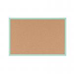 Bi-Office Pastel Cork Noticeboard Green Frame 600x400mm MC030011971 BQ01972