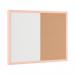 Bi-Office Pastel Magnetic Cork Combination Board Salmon Frame 60x40cm MX03106991 BQ02037