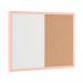 Bi-Office Pastel Magnetic Cork Combination Board Salmon Frame 60x40cm MX03106991 BQ02037