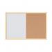 Bi-Office Pastel Magnetic Cork Combination Board Yellow Frame 60x40cm MX03106961 BQ02038