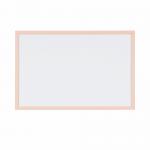 Bi-Office Pastel Non-Magnetic Whiteboard Salmon Frame 60x40cm MP03001991 BQ03006