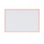 Bi-Office Pastel Non-Magnetic Whiteboard Salmon Frame 60x40cm MP03001991 BQ03006