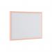 Bi-Office Pastel Non-Magnetic Whiteboard Salmon Frame 60x40cm MP03001991 BQ03006