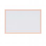 Bi-Office Pastel Non-Magnetic Whiteboard Salmon Frame 60x40cm MP03001991 BQ03006