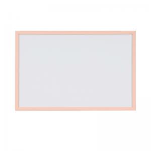 Bi-Office Pastel Non-Magnetic Whiteboard Salmon Frame 60x40cm