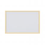 Bi-Office Pastel Non-Magnetic Whiteboard Yellow Frame 60x40cm MP03001961 BQ03196