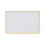 Bi-Office Pastel Non-Magnetic Whiteboard Yellow Frame 60x40cm MP03001961 BQ03196