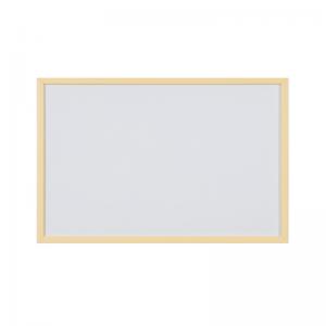 Bi-Office Pastel Non-Magnetic Whiteboard Yellow Frame 60x40cm