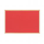 Bi-Office Double-Sided Board Cork Red Felt Pine Frame 60x40cm FB0310010 BQ04031