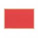 Bi-Office Double-Sided Board Cork Red Felt Pine Frame 60x40cm FB0310010 BQ04031