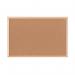 Bi-Office Double-Sided Board Cork Red Felt Pine Frame 60x40cm FB0310010 BQ04031