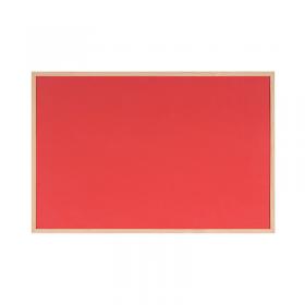 Bi-Office Double-Sided Board Cork And Felt 600x900mm Red FB0710010 BQ04071