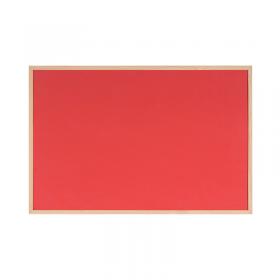 Bi-Office Double-Sided Board Cork And Felt 600x900mm Red FB0710010 BQ04071