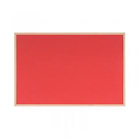 Bi-Office Double-Sided Board Cork And Felt 600x900mm Red FB0710010 BQ04071