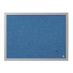 Bi-Office Blue Fabric Noticeboard Pearl Frame 60x45cm FB04130608 BQ04098