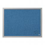 Bi-Office Blue Fabric Noticeboard Pearl Frame 60x45cm FB04130608 BQ04098