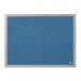 Bi-Office Blue Fabric Noticeboard Pearl Frame 60x45cm FB04130608 BQ04098