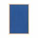 Earth Executive Felt Noticeboard 60x45cm Blue Oak MDF Frame FB0443239 BQ04121