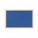 Earth Prime Felt Noticeboard 120x120cm Blue Oak MDF Frame FB6543233 BQ04127