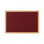 Earth Prime Felt Noticeboard 120x90cm Burgundy Oak MDF Frame FB1433233 BQ04143