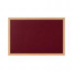 Earth Prime Felt Noticeboard 120x90cm Burgundy Oak MDF Frame FB1433233 BQ04143