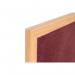 Earth Prime Felt Noticeboard 120x90cm Burgundy Oak MDF Frame FB1433233 BQ04143