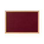 Earth Prime Felt Noticeboard 120x90cm Burgundy Oak MDF Frame FB1433233 BQ04143