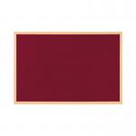 Bi-Office Earth Prime Felt Notice Board Oak MDF Frame Burgundy 120x90cm FB1433239 BQ04148