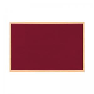 Bi-Office Earth Exec Felt Notice Board Oak Burgundy 120x90cm FB1433239