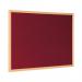 Bi-Office Earth Prime Felt Notice Board Oak MDF Frame Burgundy 120x90cm FB1433239 BQ04148