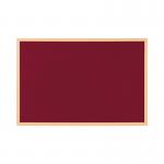 Bi-Office Earth Prime Felt Notice Board Oak MDF Frame Burgundy 180x120cm FB8533239 BQ04152