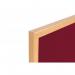 Bi-Office Earth Prime Felt Notice Board Oak MDF Frame Burgundy 180x120cm FB8533239 BQ04152