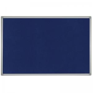 Bi-Office Aluminium Trim Felt Noticeboard 600x450mm Blue FB0443186