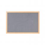 Earth Prime Felt Noticeboard 120x90cm Grey Oak MDF Frame FB1442233 BQ04221