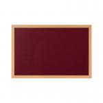 Earth Prime Felt Noticeboard180x120cm Burgundy Oak MDF Frame FB8533233 BQ04225